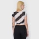thumbnail image 2 of Polera Mujer Malla Manga Corta Tie Dye Negro Corona, 2 of 5