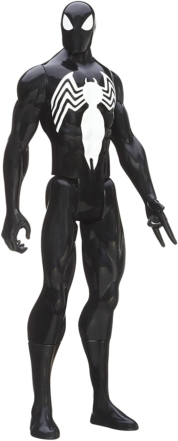 Marvel Ultimate Spider-Man Spiderman Titan Hero Serie Black Traje Spider-Man 12 Pulgadas