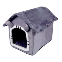 Magideal - Cama Para Perros Y Gatos, Nido De Gato, Cojín Interior Con Cojín Extraíble, Casa Para Gatos, Cama Para Mascotas, Tienda De Campaña, Cama Cueva Para Orejas Grises M