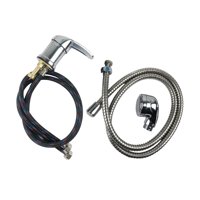 Bothyi - Grifo De Champú Para Salón, Unidad De Retrolavado De Aleación De Zinc De Acero Inoxidable, Rociador De Ducha Negro Con Cabezal De Tubo