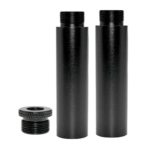 Bothyi - 2X Tubo De Extensión De Soporte De Micrófono De Aleación De Aluminio Y Adaptador De Metal Para Soporte De Brazo F5A