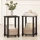 thumbnail image 1 of Mesita de noche Furinno Simplistic Compact Espresso/Black x2, 1 of 7