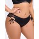 thumbnail image 4 of INSPIRE CHIC Bragas de Mujer con Lazo Lateral de Encaje Malla Transparente Ropa Interior de Tiro Bajo Calzoncillos Grandes Negros, 4 of 4