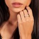 thumbnail image 4 of Anillo Elegant Confetti Petunia 18k Oro Apilable, 7 CZ, 4 of 9