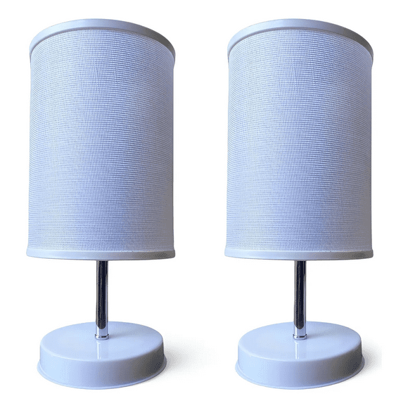Lámpara Velador Mesa Decoración Dormitorio Escritorio Living Minimalista Interior Pack de 2 E27