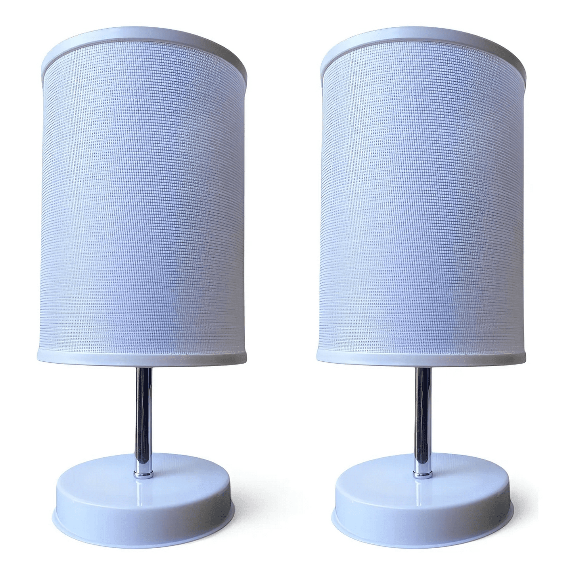 Genérica - Lámpara Velador Mesa Decoración Dormitorio Escritorio Living Minimalista Interior Pack De 2 E27