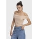 thumbnail image 2 of Polera Mujer Bardot Textura Beige, 2 of 4