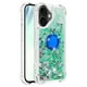 thumbnail image 3 of FOXDOCK Funda Glitter Líquida para iPhone 17 con Anillo Brillante, TPU Antichoques y Esquinas Reforzadas, Soporte, 3 of 6