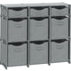 thumbnail image 1 of Organizadores de armario Neaterize de 9 cubos con cajones y papeleras, color gris claro, 1 of 6
