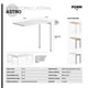 thumbnail image 5 of Escritorio Lateral Astro 50x90 Blanco/Blanco, 5 of 5
