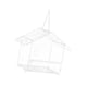 thumbnail image 2 of Comedero para pájaros de ventana para visualización al aire libre 6.3x4.33x5.12 "Decoración de jardín Amante de aves Regalo Patio trasero Transparente, 2 of 5