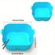 thumbnail image 1 of 1/2PCS Square Air Fryer Silicone Pot Reusable Air Fryers Liners Oven Baking Tray Home Kitchen Air Fryer Accessories 7.67''x6.49''x1.96'', 1 of 5