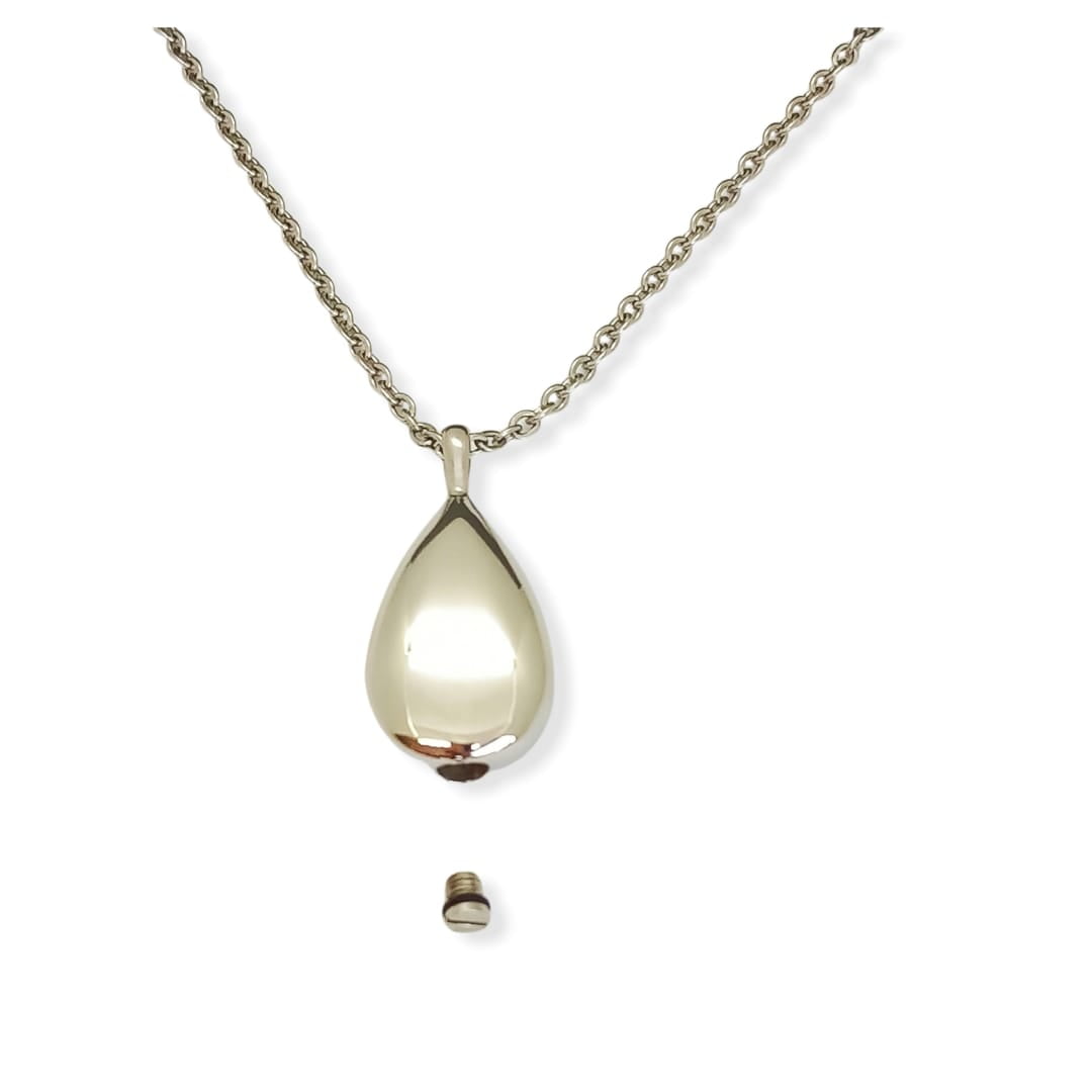 Elbauldejuma - Colgante Anfora Forma Gota Cremacion Urna Cenizas