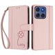 thumbnail image 3 of Funda Cartera Trébol para Motorola Edge 2025 5G con Ranuras Tarjetas y Carga Inalámbrica Rosa, 3 of 6