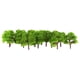 thumbnail image 1 of 25 Piezas Paisaje Paisaje Tren Modelo árboles Escala 1/300 Verde Claro, 1 of 3