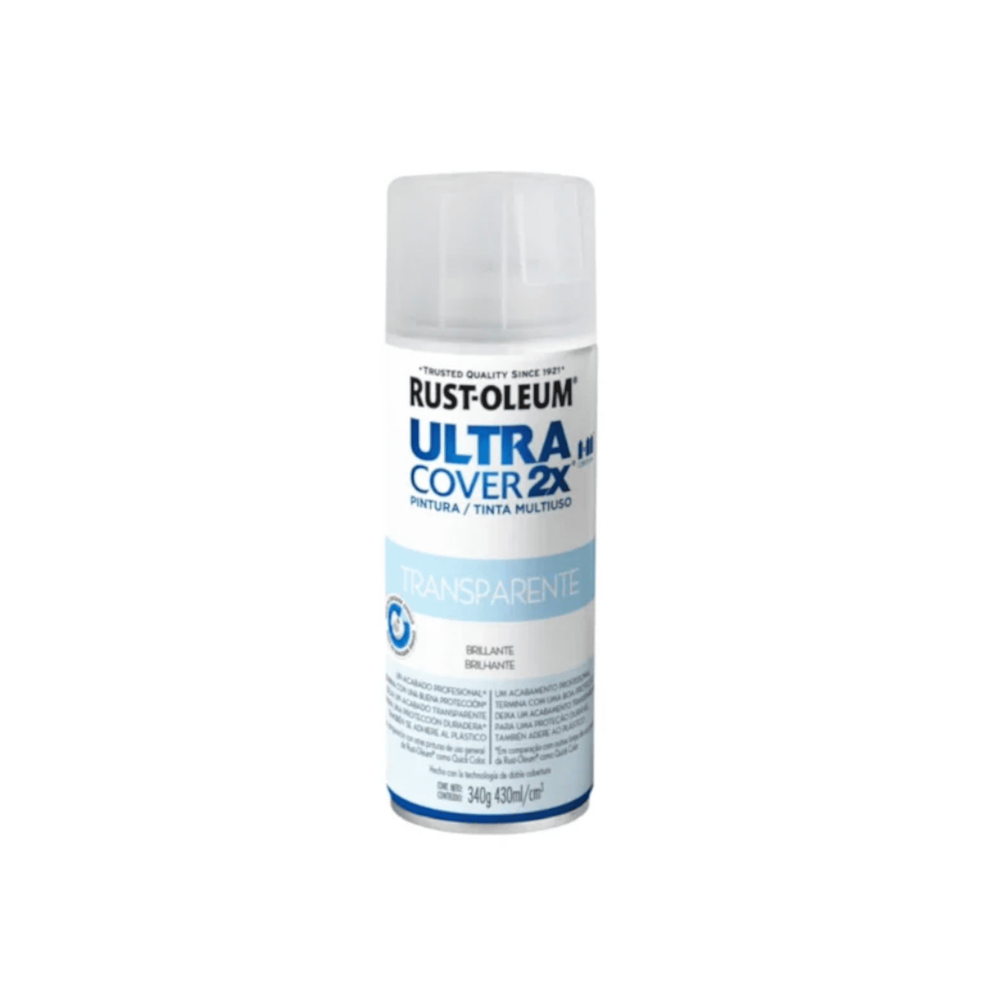 Pintura Multiuso Rust Oleum Ultra Cover 2x Rust Oleum Transparente Brillante 340g