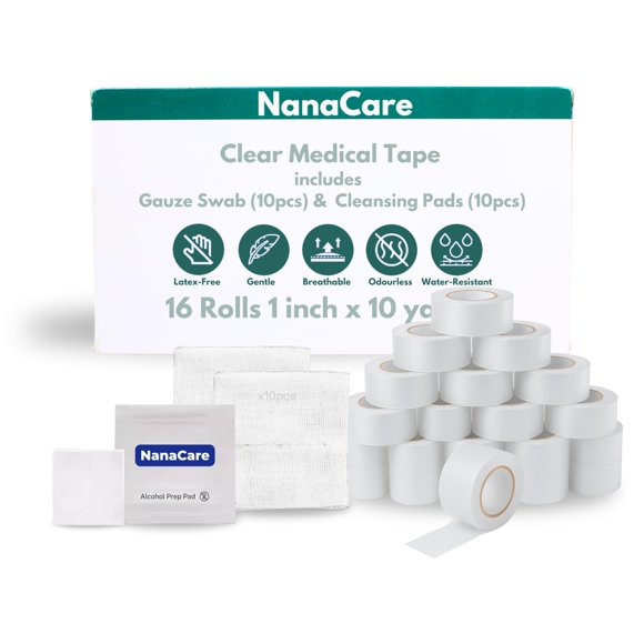 Cinta Médica NanaCare 16 Rollos 2,5 cm Impermeable