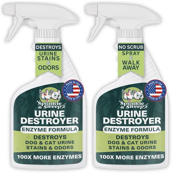 Spray para manchas de mascotas Sprinkle & Sweep 946 ml paquete de 2, enzimático