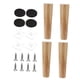 thumbnail image 1 of 4 Piezas De Patas De Madera Para Muebles, Patas De Sofá Para Mesita De Noche, Tocador, Sofá De Dos Plazas, 20 Cm, 1 of 5