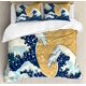 thumbnail image 1 of Indie Duvet Cover Set Group of Funky Monsters Society Different Expressions Abstract Groovy Doodle Style Decorative 3 Piece Bedding Set, 1 of 3