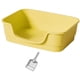 thumbnail image 4 of Cajas de arena para gatos Bandeja de arena tamizada Bandeja de arena para gatos de gran espacio con diseño rebajado para estaciones Inodoro para gatos amarillo, 4 of 5