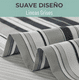 thumbnail image 3 of Juego sabanas casatua estampadas rayas super king color gris, 3 of 3