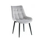 thumbnail image 1 of Silla Macron Terciopelo - Gris, 1 of 3