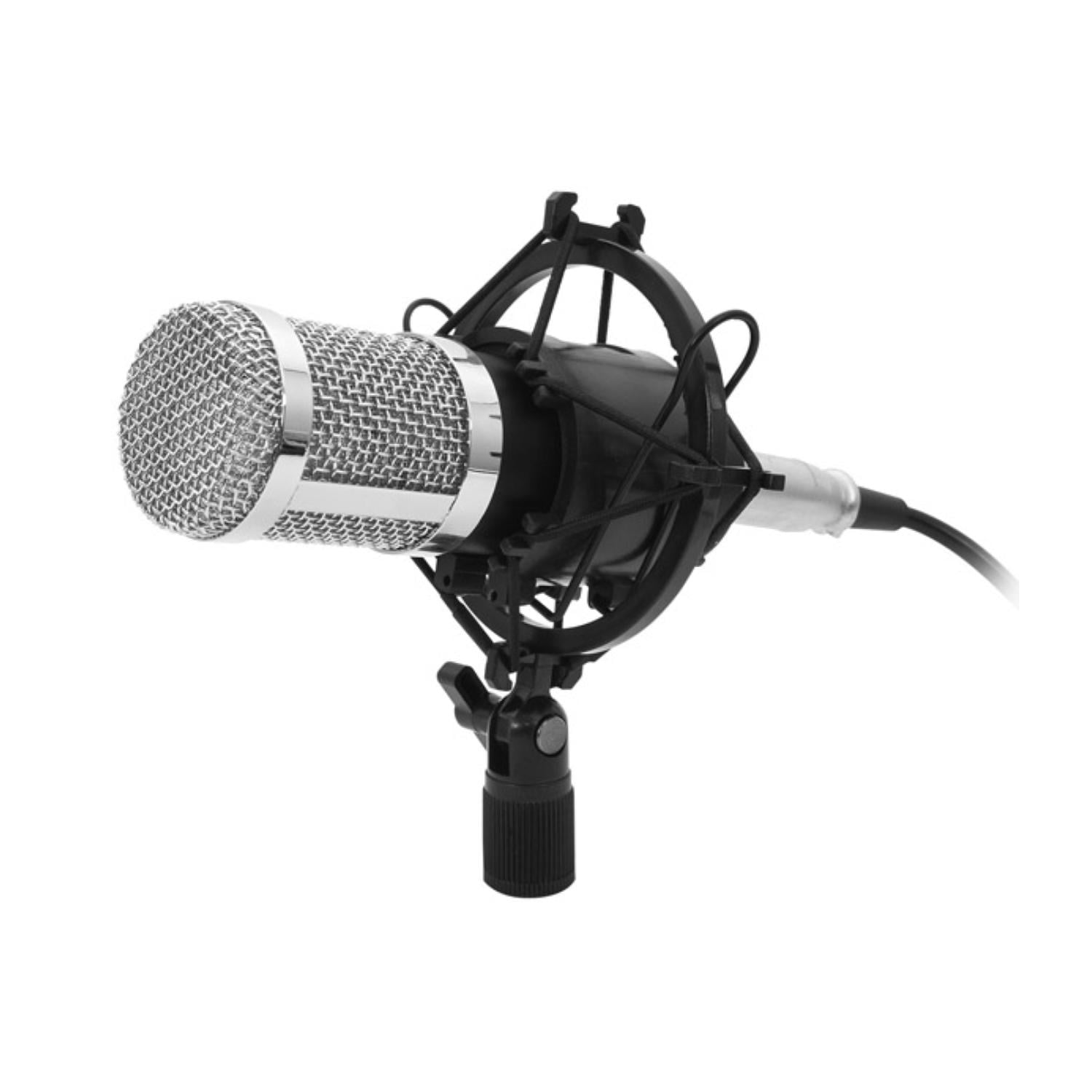 Microfono Condensador Jakc 3.5 Con Soporte Negro Philco