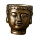 thumbnail image 4 of Cemento Buddha Cabeza Flor Estatua Bonsai Florero De Flor Para El Patio De Interior Bronce De Regalo, 4 of 5