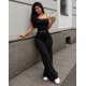thumbnail image 1 of Conjunto Deportivo Para Mujer Top Tirantes Pantalon Palazzo, 1 of 3