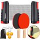 thumbnail image 1 of Set de Ping Pong FBSPORT con 2 Paletas y Red Retráctil de 63 Pulgadas, 1 of 3