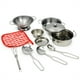 thumbnail image 1 of Mini Stainless-Steel Kitchen Toys, Tiny Size, Play House Cooking Utensil Toys For Kids, Cookware Pots Play Set, Educational Kitchen Experience Toy, 1 of 4