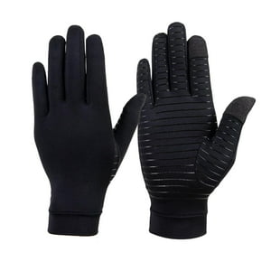 Genérico - Guantes Para Hombre Fibra De Cobre Spandex Pantalla Táctil Para Correr Deportes Winter Warm S
