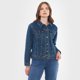 thumbnail image 2 of Chaqueta Denim Mujer Azul Medio Corona, 2 of 5