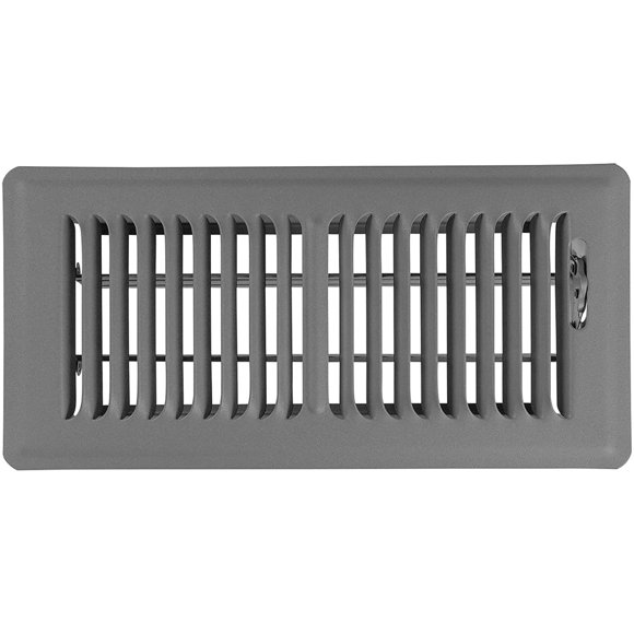Registro de suelo Shoemaker Manufacturing, gris tormenta, 10 x 25 cm