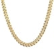 thumbnail image 5 of Collar para hombre, exquisito collar de hip hop de moda, de oro cubano, de acero y titanio, con cadena galvanizada., 5 of 8