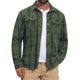 thumbnail image 1 of Camisas de Carga de Trabajo de Pesca de Senderismo con Bolsillos y Mangas Largas a Cuadros para Hombre XL Verde, 1 of 5