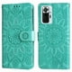 thumbnail image 3 of Funda tipo cartera FOXDOCK para Xiaomi Note 10 Pro 4G , diseño girasol en relieve, cuero PU, cierre magnético, soporte y tarjetero, 3 of 5