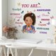 thumbnail image 2 of Pegatinas de pared de un metro con frases inspiradoras, pegatinas de pared de mariposas para niña, pegatinas de pared para decoración de cocina y restaurante, pegatinas autoadhesivas, 2 of 5