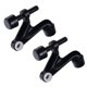 thumbnail image 1 of Tope de puerta Cosnys pack de 2, 6 cm, puntas de goma negro mate, 1 of 6