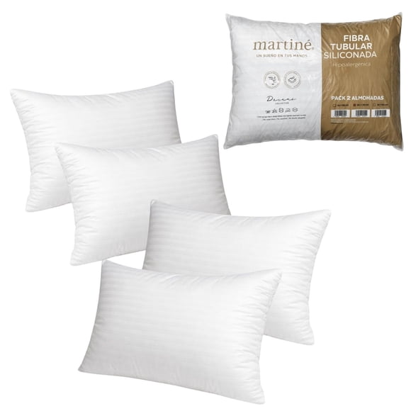 Set 4 Almohadas Estandar Martiné 50x70cm Poliester