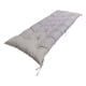 thumbnail image 5 of Cojín para banco copetudo, cojín para asiento reclinable, 100x50x8cm, cojín para asiento rectangular, cojín para banco de jardín para sofás de mimbre Gris claro, 5 of 5
