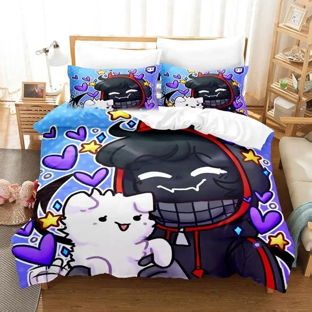 Badboyhalo Team SMP Bedding Set Duvet Cover Bed Set Quilt Cover Pillowcase Comforter Size Boys Adult Bedding Set Bed Sheets