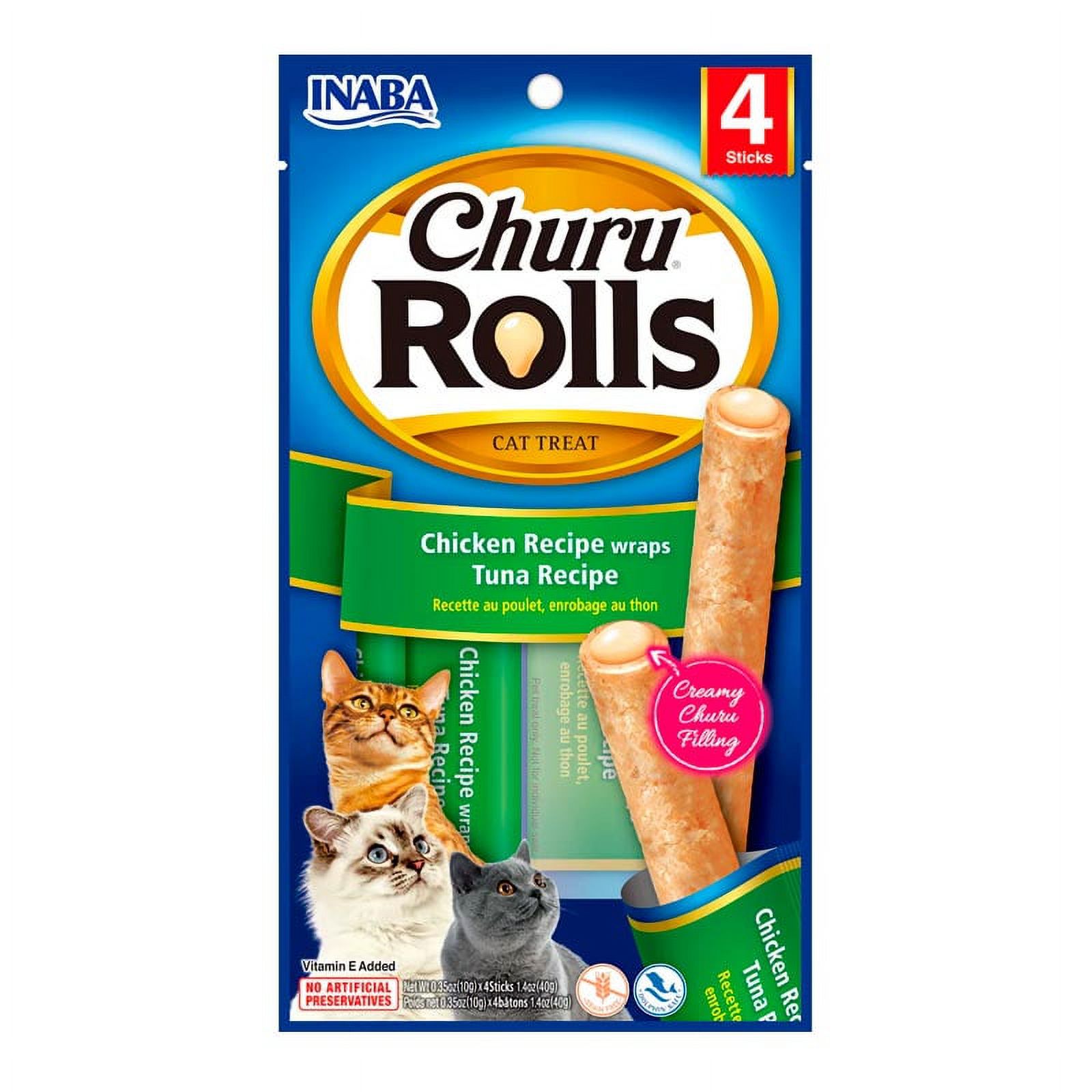 Inaba - Churu Rolls - Palitos Con Atún Para Gatos 40 Gr