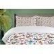 thumbnail image 4 of Indie Duvet Cover Set Group of Funky Monsters Society Different Expressions Abstract Groovy Doodle Style Decorative 3 Piece Bedding Set, 4 of 5