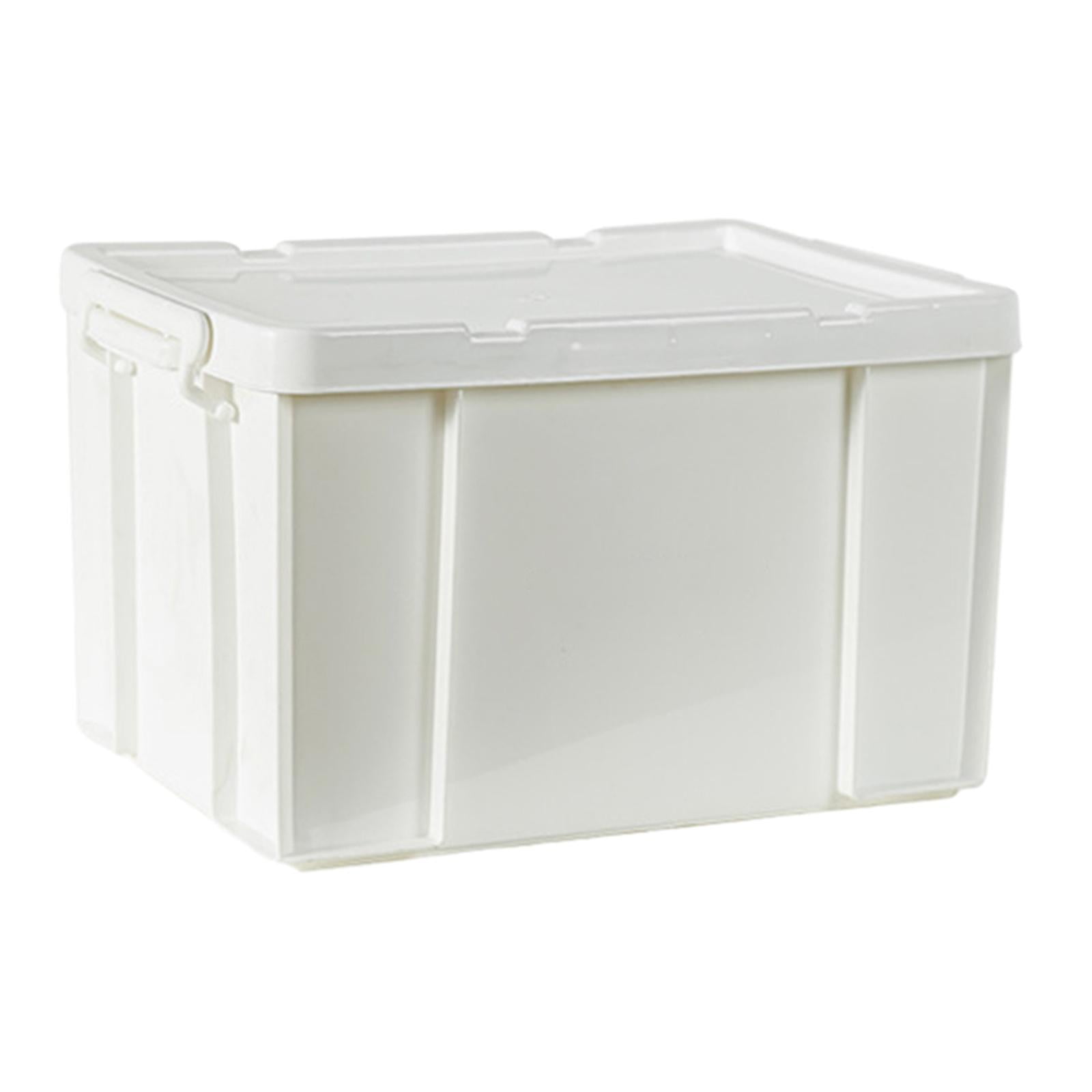 Bothyi - Contenedores De Almacenamiento Apilables Industriales Para Juguetes De Estantería, Mudanzas, Color Blanco