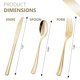 thumbnail image 2 of Juego de Cubiertos HOME BREEZE 300 piezas Plástico Dorado Resistente, 2 of 9