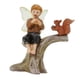 thumbnail image 5 of Adorno de micropaisaje, estatua de jardín de hadas en miniatura, escultura de hada ardilla, estatuilla de hadas en miniatura para jardín al aire libre, 5 of 5