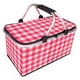 thumbnail image 1 of Bolso Termico Plegable Cuadros Rojos Cooler Canasta Picnic, 1 of 8