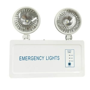 Genérico - Lampara De Emergencia Led 2 Focos Recargable Automatica Luz